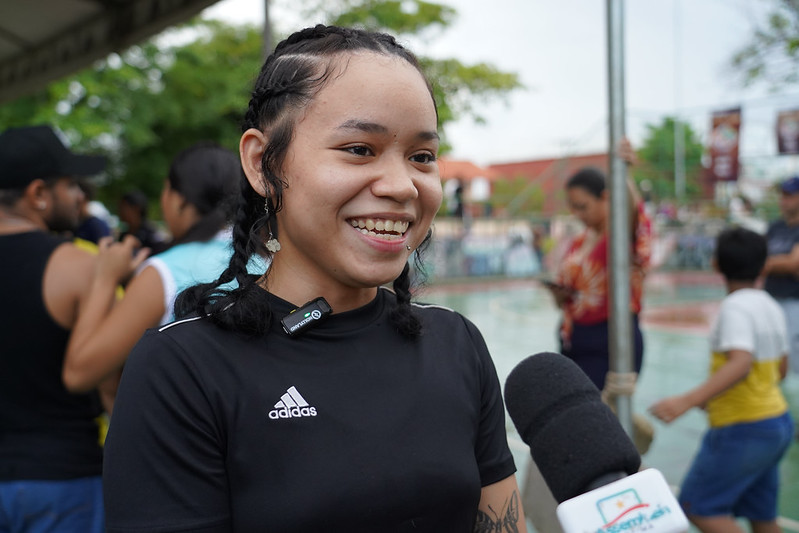 Suellen Borges é a professora de K-Pop do CCJuv – foto: Marley Lima/ SupCom ALE-RR