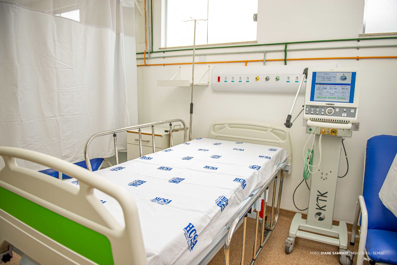 Leitos novos foram instalados no Hospital da Criança Santo Antônio.