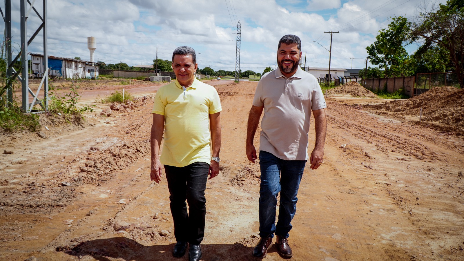 Mecias e Marcos Jorge articularam os recursos para as obras de infraestrutura do novo Distrito Industrial.