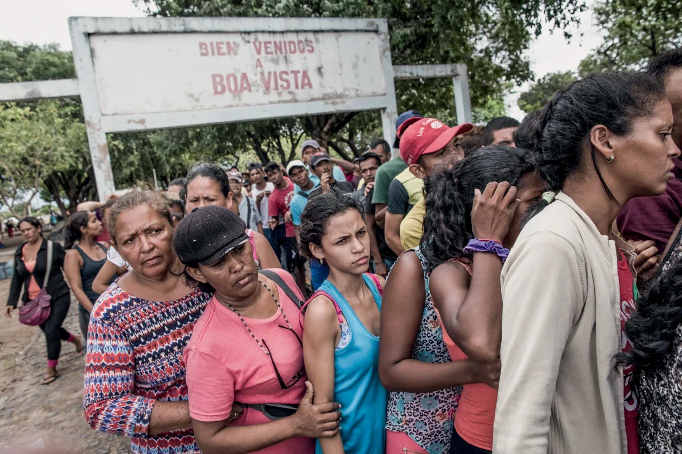 Travessia na fronteira: um grupo ainda pena para se estabelecer (Andre Coelho/Getty Images).